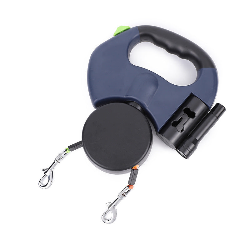 Retractable Dual Leash for Dogs with Reflective Lights and Swivel - Bark Buddy Store