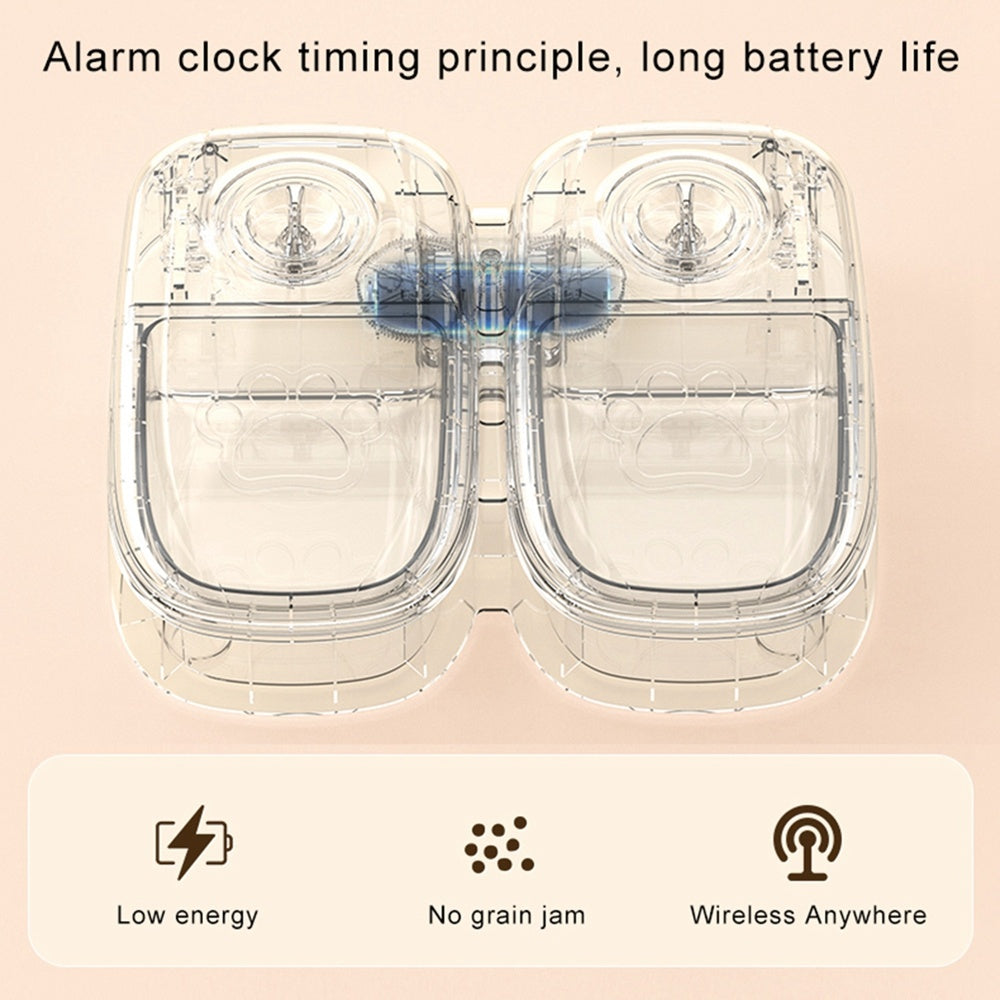 Automatic Pet Feeder Smart Food Dispenser For Cats Dogs Timer Stainless Steel Bowl Auto Dog Cat Pet Feeding Pets Supplies - Bark Buddy Store